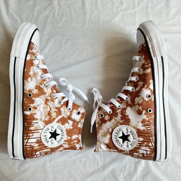 NEW Converse Women Shoes Casual Maple Brown High Top Sneakers - Picture 7 of 10